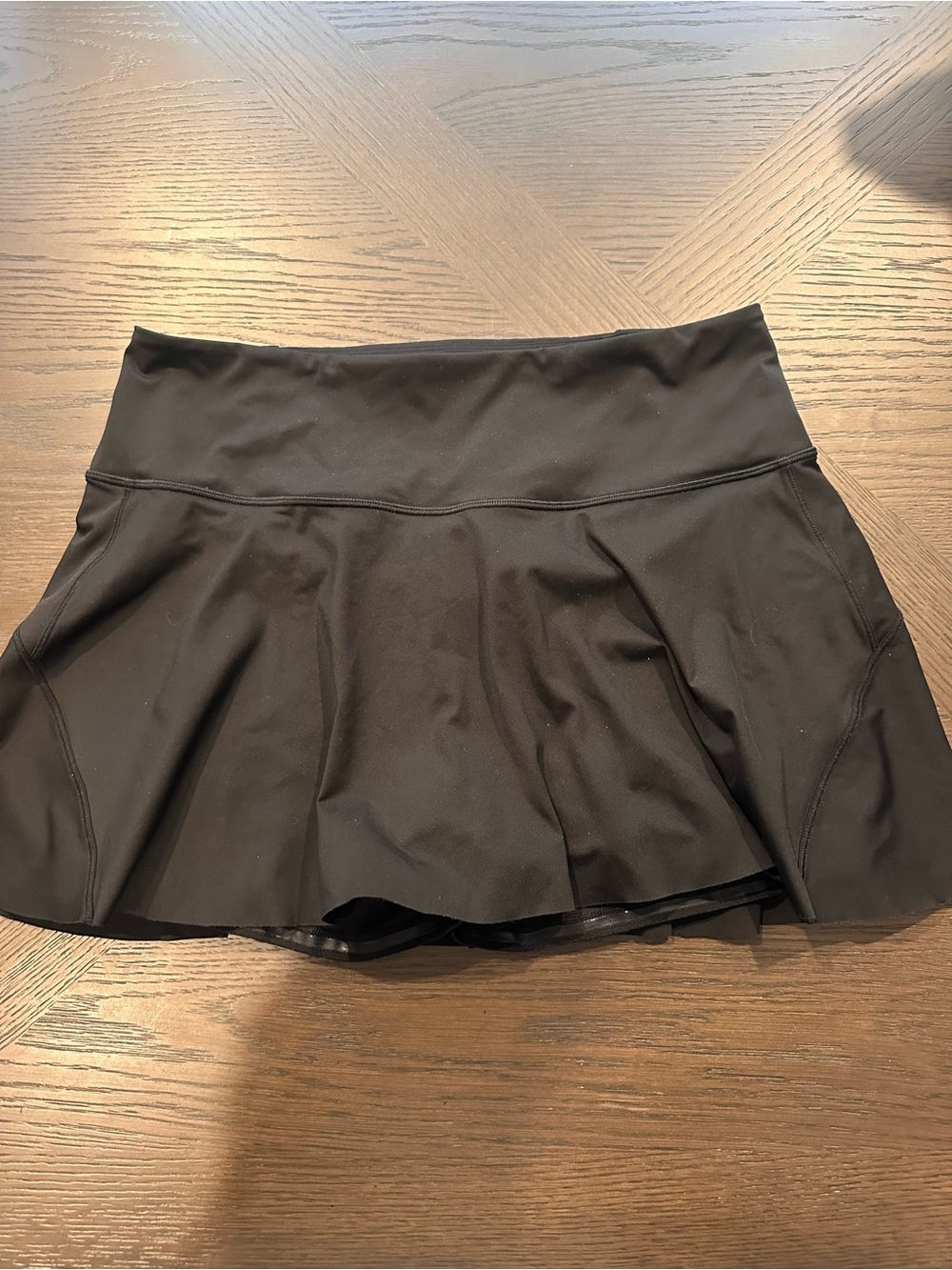 Athleta Black Athletic Skirt with Built-In Shorts